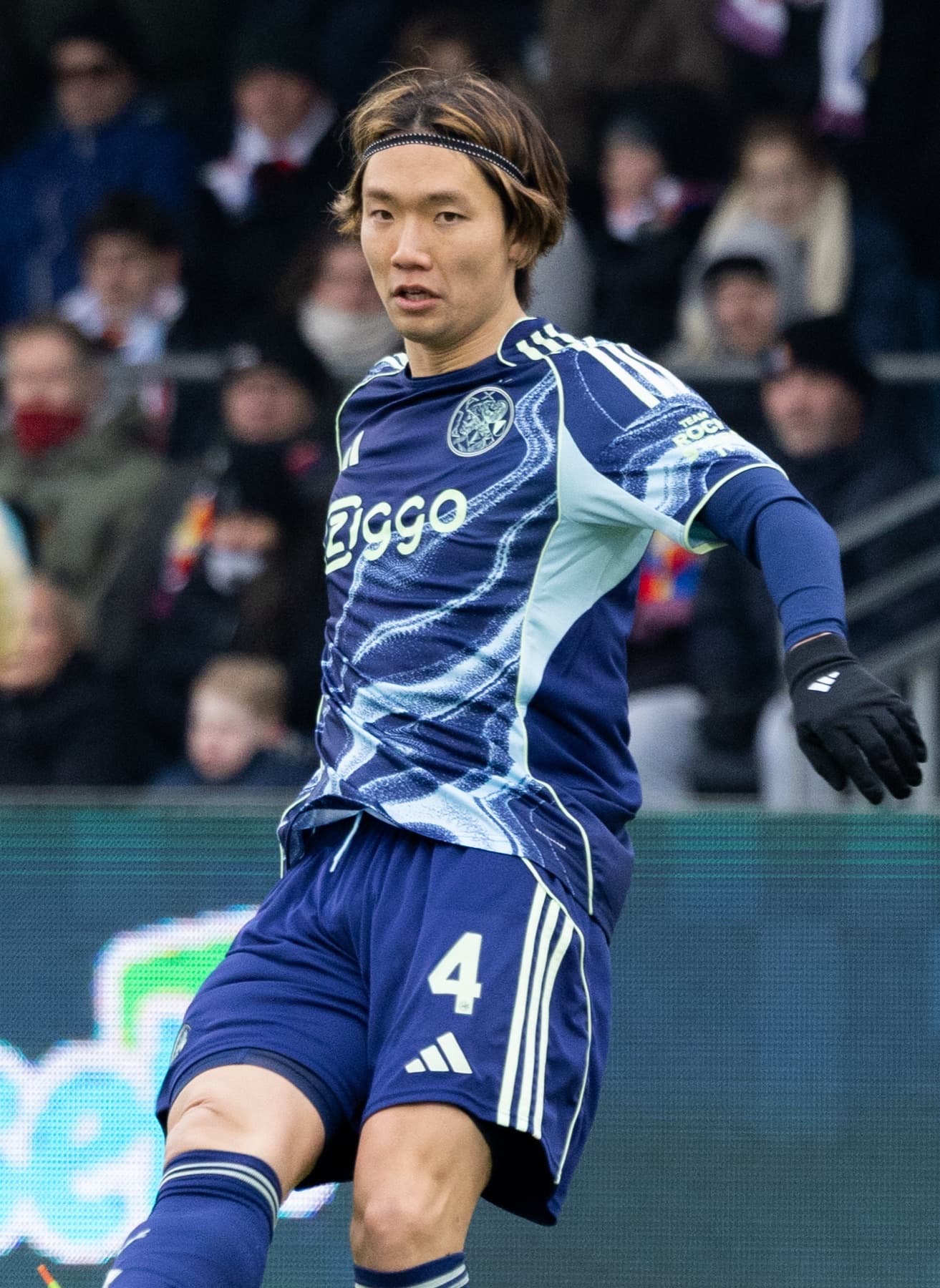 Japan national team defender Ko Itakura during a club match